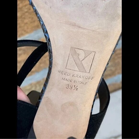 Reed Krakoff Snake and Suede Harness Sandal391/2 9.5 - Picture 10 of 12